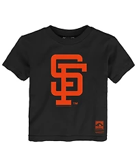 Mitchell & Ness Toddler Black San Francisco Giants Retro Logo T-Shirt