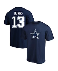 Fanatics Men's Caleb Downs Navy Dallas Cowboys Big Tall Player Name Number T-Shirt