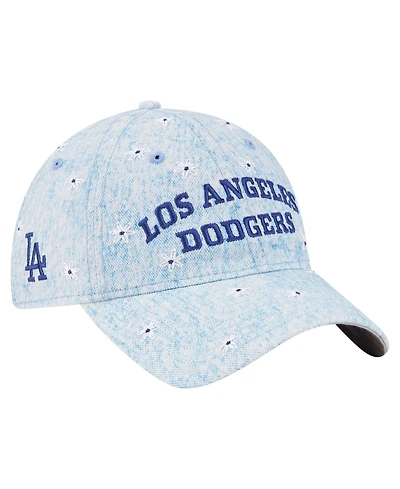 New Era Women's Light Blue Los Angeles Dodgers Daisy All Over 9TWENTY Adjustable Hat