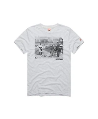 Homage Men's Lou Gehrig Ash New York Yankees Cooperstown Collection Pay Tri-Blend T-Shirt