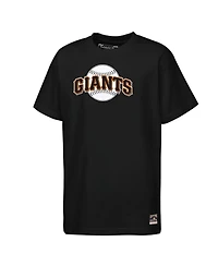 Mitchell & Ness Big Boys and Girls Black San Francisco Giants Cooperstown Concession T-Shirt