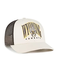 '47 Brand Men's Natural Wyoming Cowboys Drawbridge Trucker Adjustable Hat