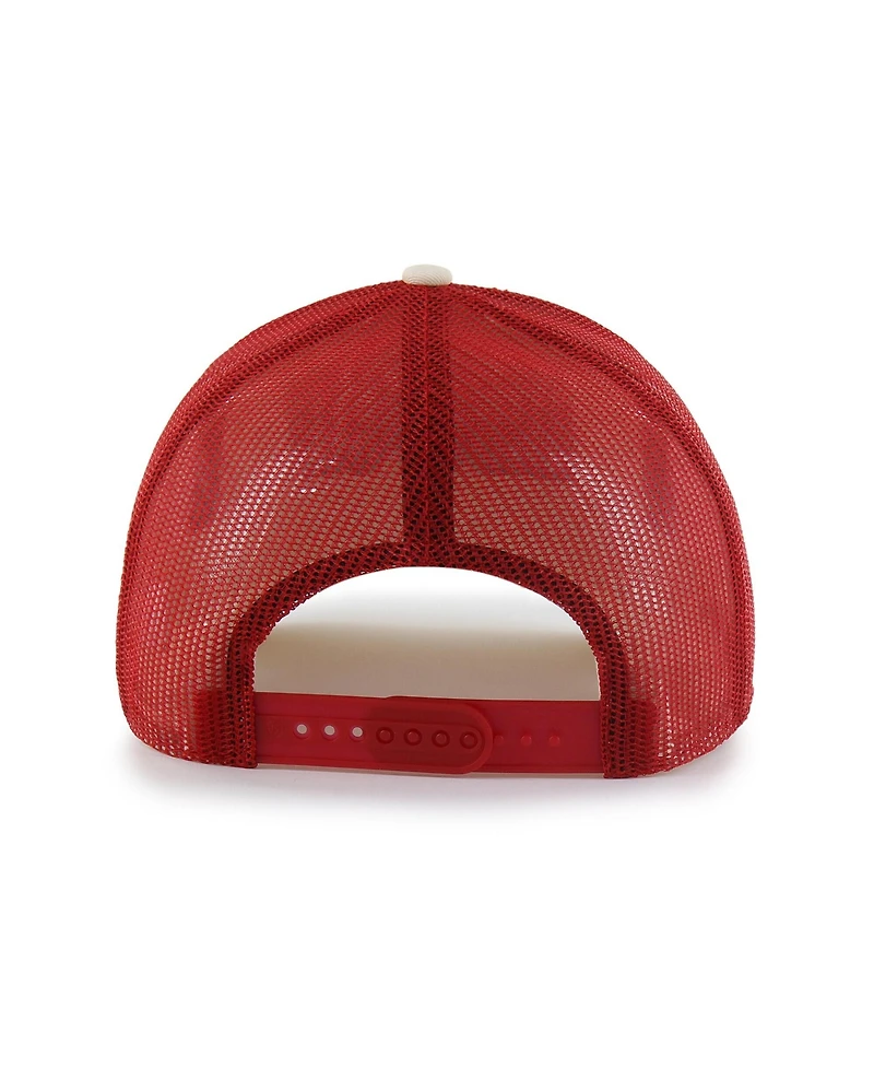 '47 Brand Men's Natural Ohio State Buckeyes Drawbridge Trucker Adjustable Hat