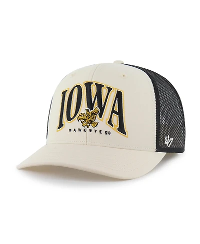 '47 Brand Men's Natural Iowa Hawkeyes Drawbridge Trucker Adjustable Hat