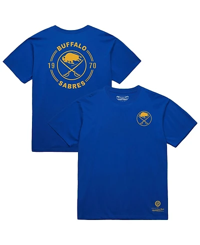 Mitchell & Ness Men's Royal Buffalo Sabres Core Penalty Box 3.0 T-Shirt