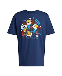 Adidas Men's Navy Usa Fifa World Cup 2026 Host Country Mascot T-Shirt