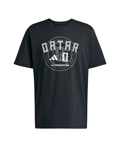 Adidas Men's Black Qatar National Team 2026 Fifa World Cup Qualifier T-Shirt