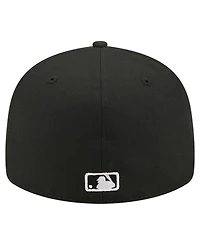 New Era Men's Black Philadelphia Phillies Americana Bald Eagle Pre-Curved 59FIFTY Fitted Hat