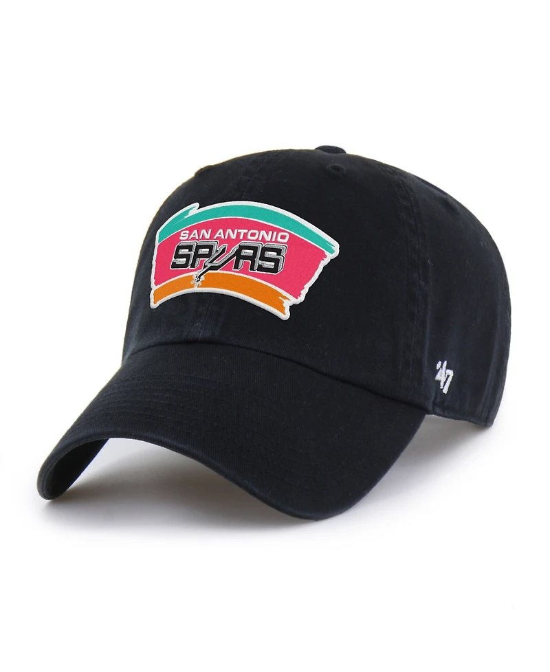47 Brand Men's San Antonio Spurs Hardwood Classics Clean Up Adjustable Hat