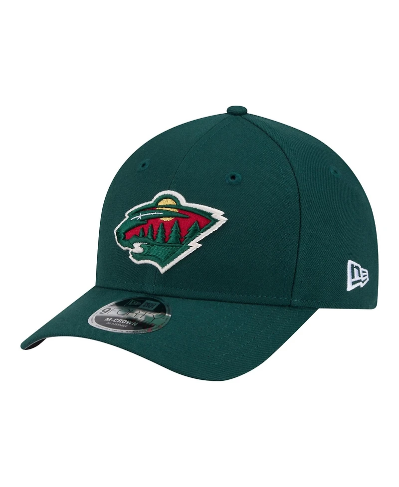 New Era Men's Green Minnesota Wild Coolera 9FORTY M-Crown Adjustable Hat