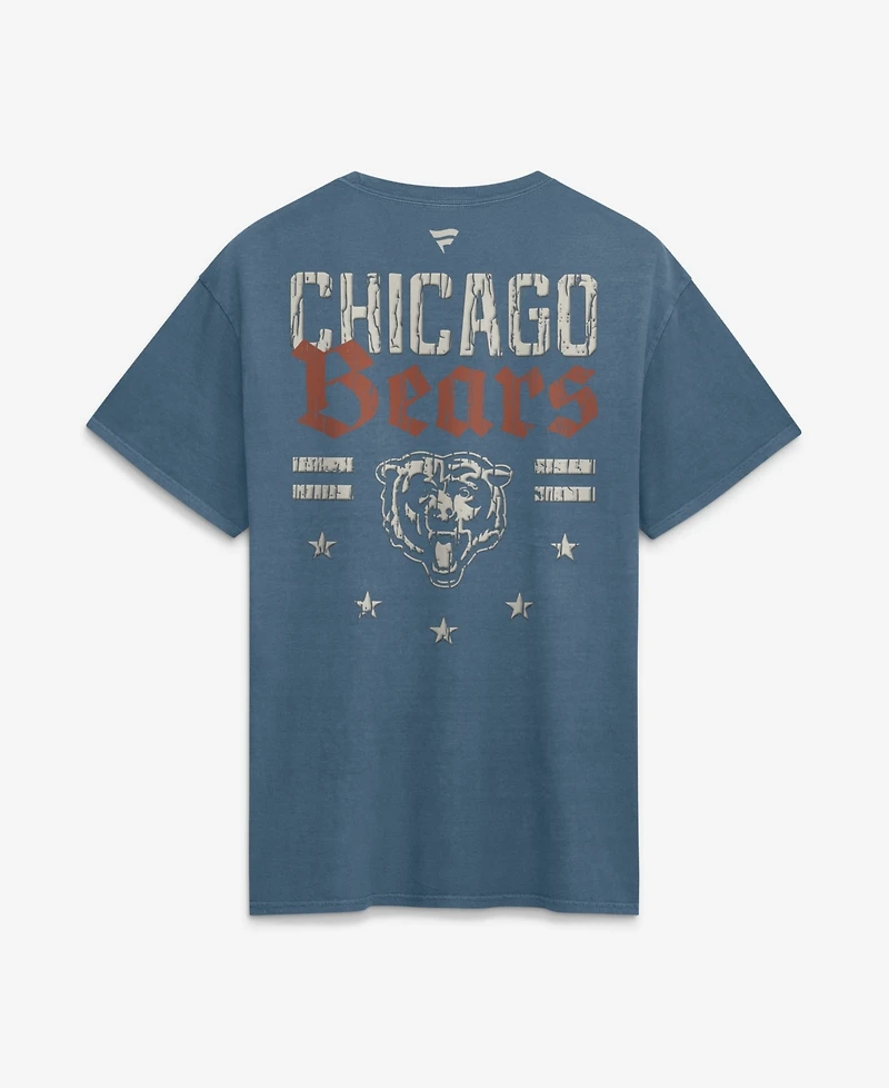Fanatics Men's Blue Chicago Bears Washed Americana T-Shirt