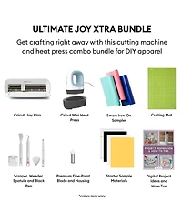 Cricut Joy Xtra and EasyPress Mini with Iron-on Vinyl Sample Pack Bundle