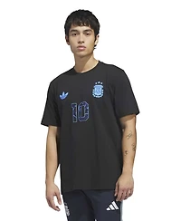 Adidas Men's Lionel Messi Black Argentina National Team 2026 Away Jersey Hook Name Number T-Shirt