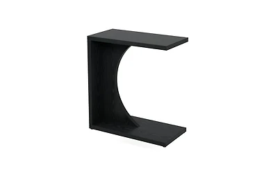 Slickblue Sofa Side Table Nightstand with C-Shaped Design for Space-Saving Use