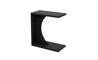 Slickblue Sofa Side Table Nightstand with C-Shaped Design for Space-Saving Use