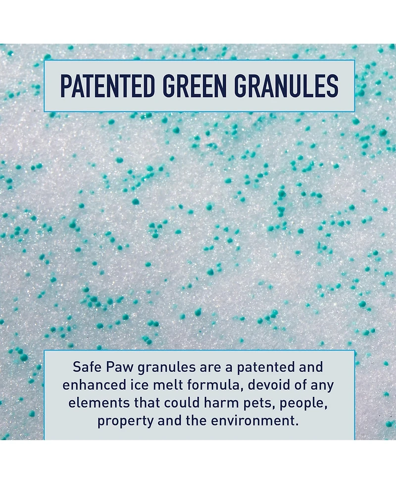 Safe Paw Pet Safe Ice Melt, Salt and Chloride free with Traction Agent, Fast Acting, Lasts 3X Longer – 35 Lbs