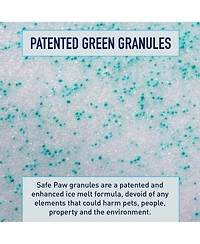 Safe Paw Pet Safe Ice Melt, Salt and Chloride free with Traction Agent, Fast Acting, Lasts 3X Longer – 35 Lbs