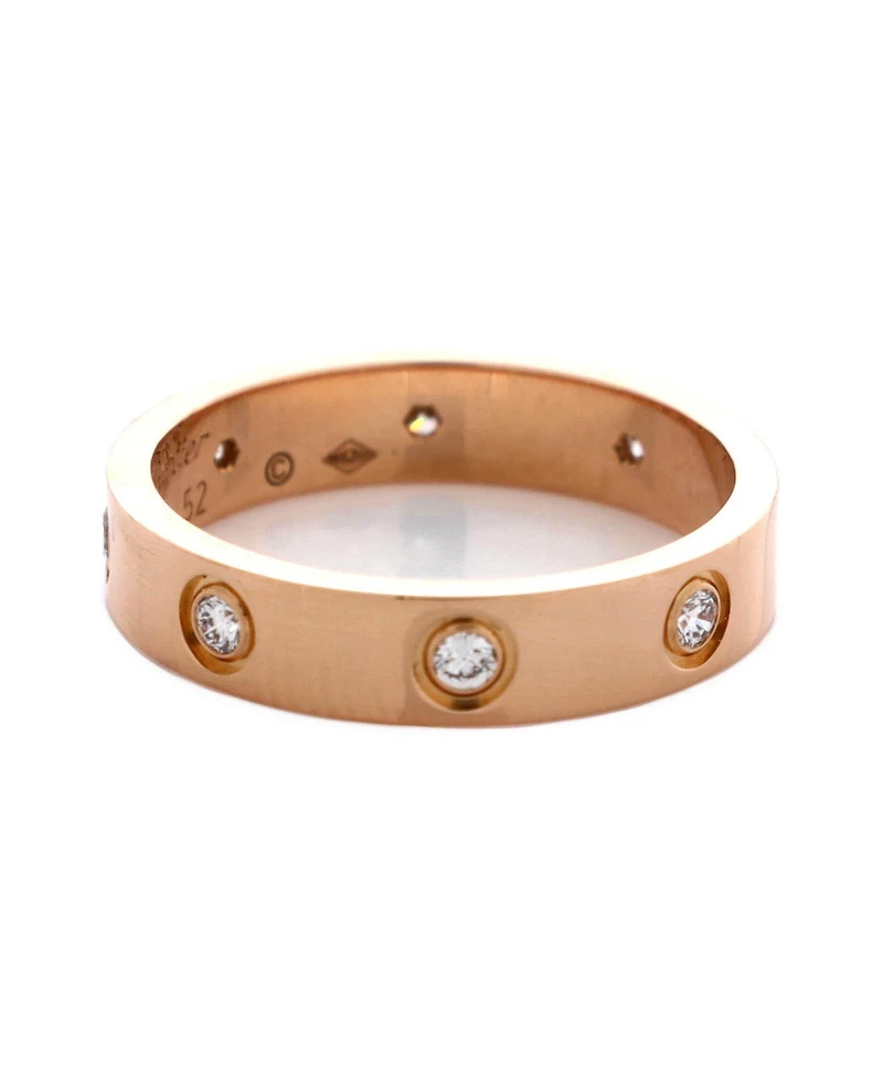 Pre-Owned Cartier Love Wedding Band 8 Diamonds Ring