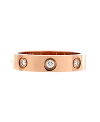 Pre-Owned Cartier Love Wedding Band 8 Diamonds Ring