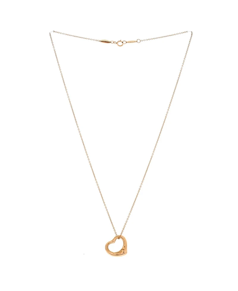 Pre-Owned Tiffany & Co Elsa Peretti Open Heart Pendant Necklace