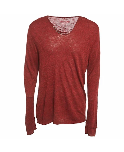 Pre-Owned Zadig & Voltaire Men's Pre-Owned Zadig and Voltaire Red Jersey Monastir Overdyed T-Shirt