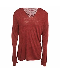 Pre-Owned Zadig & Voltaire Men's Pre-Owned Zadig and Voltaire Red Jersey Monastir Overdyed T-Shirt