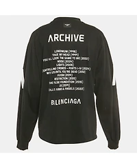 Pre-Owned Balenciaga Men's Limited Edition music Archive Jersey Distressed T-Shirt