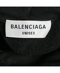 Pre-Owned Balenciaga Men's Unisex Logo Print Cotton Knit Hoodie
