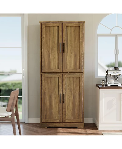 gaomon Freestanding 70" Tall Kitchen Pantry Cabinet, Storage Cabinet for Bathroom, Dining Room, Living Room