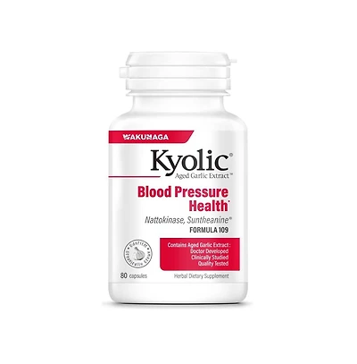 Kyolic Aged Garlic Extract Formula 109, Blood Pressure Health, 80 Capsules