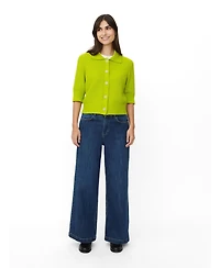 Masai Copenhagen Women's MaLiva Cropped Short Sleeve Cardigan