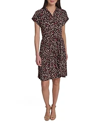 Tommy Hilfiger Women's Short-Sleeve Self-Tie Jersey Shirtdress