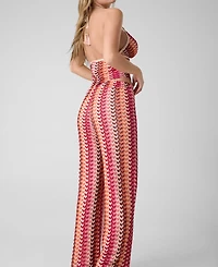 Guess Women's Gianna High-Rise Knit Fit and Flare Pants