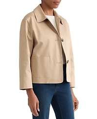 Jones New York Women's Three-Button Cotton Sateen Jacket