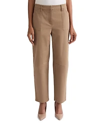 Jones New York Women's Mid-Rise Barrel-Leg Twill Jeans