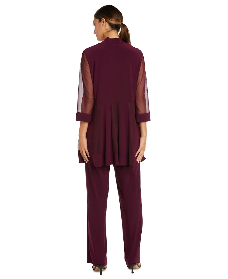 R & M Richards Petite 2-Pc. Jacket Top Pants Set