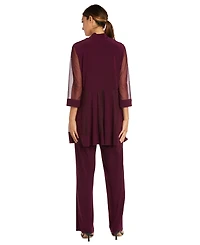 R & M Richards Petite 2-Pc. Jacket Top Pants Set