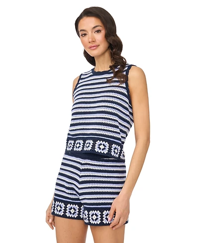 CeCe Women's Sleeveless Crewneck Tank Top