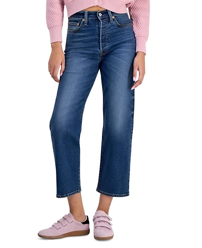 Levi's Women's Ribcage High Rise Straight Ankle Jeans