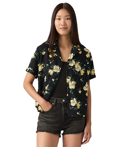 Levi's Women's Bennie Short-Sleeve Camp Shirt