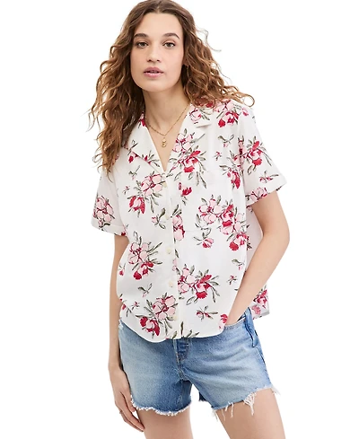 Levi's Women's Bennie Short-Sleeve Camp Shirt