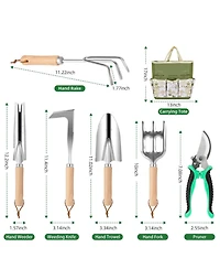 Xdovet Gardening Tool Set Women Stainless Steel Tote Gift