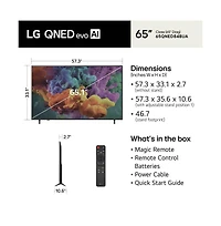 Lg 65" Class QNED84B Series 4K Mini Led evo Ai Smart webOS Tv - 65QNED84B