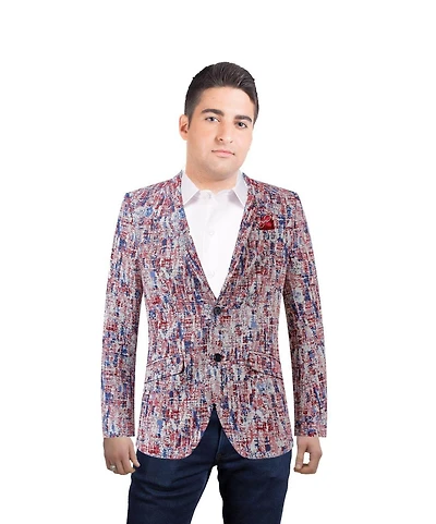 Elie Balleh Men's Slim Fit Sports Coat Jacket