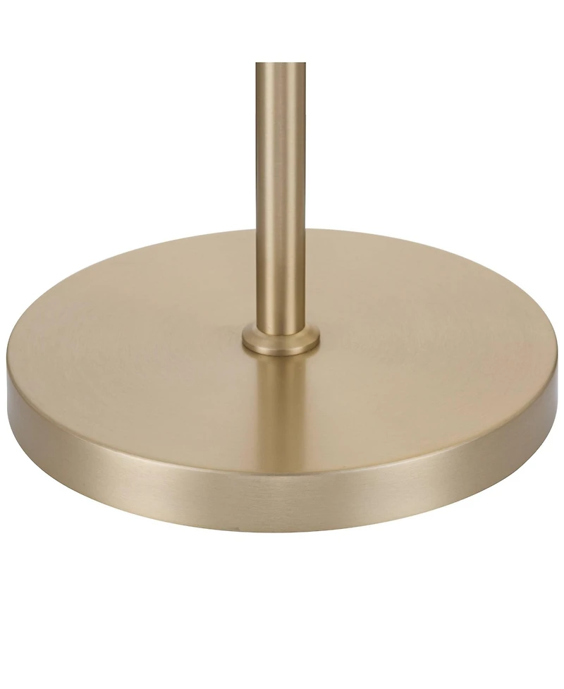 Possini Euro Design 66"H Satin Brass Opal Glass 3-Light Led Floor Lamp