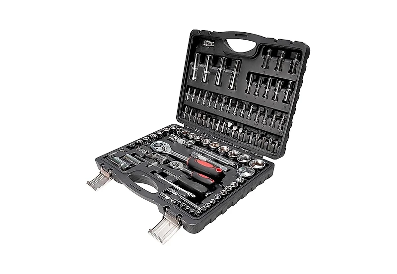 Xdovet Socket Ratchet Wrench Set 1/2inch 1/4inch Metric Deep Shallow Universal Joint Automotive Kit