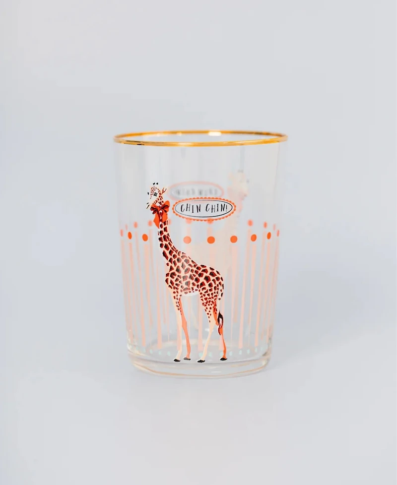 Yvonne Ellen Giraffe Hi Ball Glasses, Set of 4