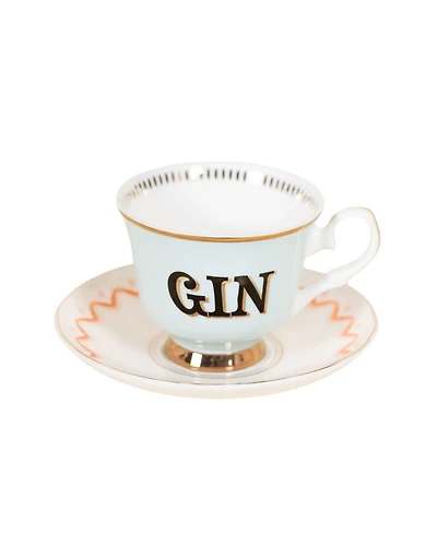 Yvonne Ellen Gin 2-Piece Teacup & Saucer Set