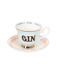 Yvonne Ellen Gin 2-Piece Teacup & Saucer Set