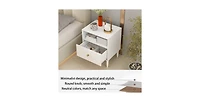 Lucky One 23.6"W Nightstand with Drawer and Shelf